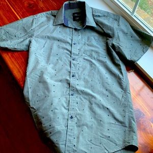 Planet B button down dress shirt short slv